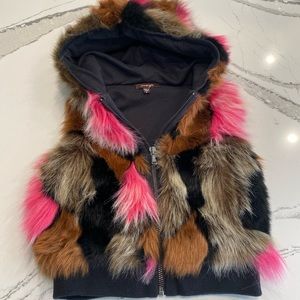 Imoga Girls Faux Fur Vest Size 4